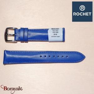 Bracelet de montre Rochet , New York de couleur : bleu, 18 mm