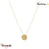 Collier Thabora acier fleur motif fleurs - réf. T131259J