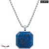 Collier Lapis Lazuli Acier Apollon homme