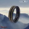 Bague Tungstène Noir Apollon homme