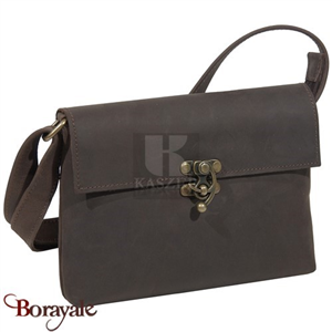 Sac bandoulière kaszer collection Kansas en cuir de buffle marron 20135-C6