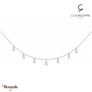 Collier La Garçonne Diamant Etats d'âme argent 20700010