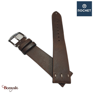 Bracelet Rochet France Saint-Louis 20 mm de couleur : marron 7302003ST13