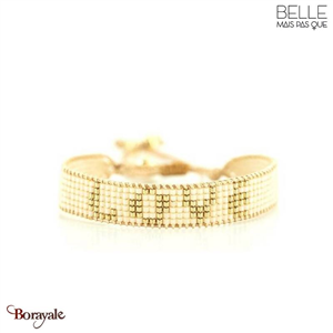 Bracelet -Belle mais pas que- collection Douceur amande B-1888-DOUC