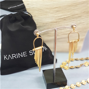 Boucles d'oreilles, pendante progressives doré à l'or fin KARINE SULTAN E63067-1