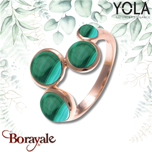 Bague Malachite, Collection: Nature et élégance YOLA