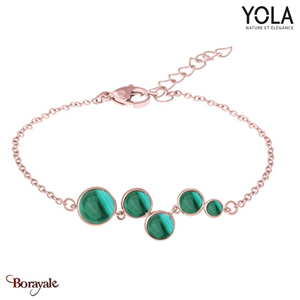 Bracelet Malachite, Collection: Nature et élégance YOLA