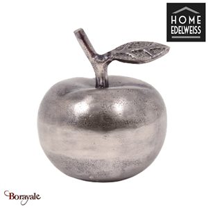 Pomme Home Edelweiss Astrid Décoration : Pomme argent antique JB235