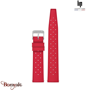 Bracelet de montre Lip Tropic rouge 18 mm 675457