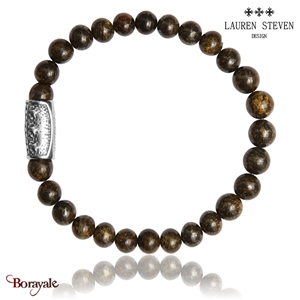 Bracelet Lauren Steven Perles Bronzite LSB06L095