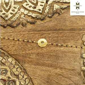 Bracelet en Acier doré caramel Merveilles du monde