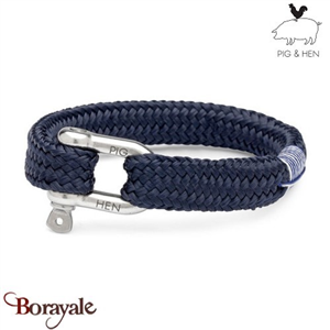 Bracelet PIG & HEN Gorgeous George Bleu Marine  Acier Taille : M (18cm)
