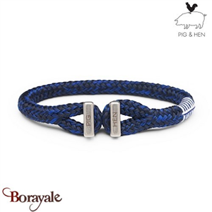 Bracelet PIG & HEN Icy Ike Bleu Marine - Bleu Cobalt  Acier Taille : L (20cm)