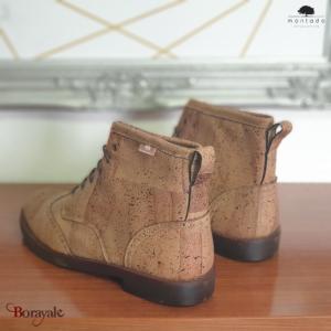 Bottines MONTADO en liège naturel, made in Portugal Homme 702BOTA