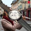 Montre AKTEO Art - Musique Flute 38 mm argent ronde AMu18