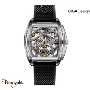 Montre Ciga Design Edge steel case homme Z031-SISI-W15BK