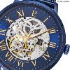 Montre PIERRE LANNIER Collection AUTOMATIQUE bleu milanais  Homme