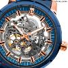 Montre PIERRE LANNIER Collection AUTOMATIC doré rose/bleu métal