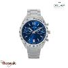 Montre Homme Orlam Legende cadran bleu bracelet acier argenté étanche 10 ATM ORS