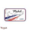 Patch Dassault Aviation Rafale Solo display rond, bleu, blanc, rouge
