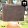 Portefeuille Bear Design en Cuir de vachette brut Brut Collection : brut