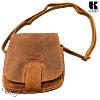Sac bandoulière KASZER collection Wyoming brun naturel moyen 20601-C6