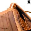 Sac bandoulière KASZER collection Wyoming brun naturel moyen 20626-C6