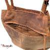 Sac épaule KASZER collection Kansas marron naturel foncé 20007-C6