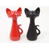 Chat assis 27 cm Home Edelweiss collection : Felix Noir nacré