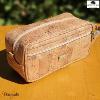Trousse de toilette 25 cm en liège , série: basic, Montado naturel foncé