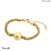 Bracelet Pierre Lannier Nova acier doré sans nickel BJ08A1201
