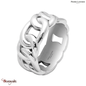 Bague Pierre Lannier Roxane acier argenté sans nickel BJ09A3103
