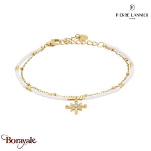 Bracelet ANTHAREA Pierre Lannier BJ25A8211 acier poli de couleur or