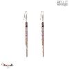 Boucles d'oreilles Belle mais pas que, Alya, Doré et tourmaline multi