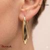 Boucles d'oreilles ENTASIS Pierre Lannier BJ20A2201 acier poli de couleur or