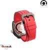 Bracelet de montre Tacs Watch caoutchouc rouge FKM 24 mm – Style AVL II Homme