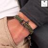 Bracelet PIG & HEN Sharp Simon Kaki - Vert roseau Noir Taille : L (20cm)