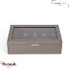 Coffret boite 10 montres, Friederich 1923 serie Bond grain croisé 20113-3