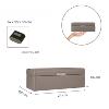 Coffret boite 4 montres, Friederich 1923 serie Bond grain croisé 20115-3