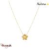 Collier Thabora fleur centrale motif fleurs - réf. T130925J
