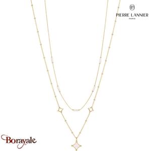 Collier Nebulia Pierre Lannier BJ26A0211 acier poli de couleur or