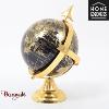 Grand Globe Terrestre Philéas 34 cm Noir et Or - Home Edelweiss JD831