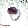 Bague Yola Nature Galet Acier poli IG-139-54