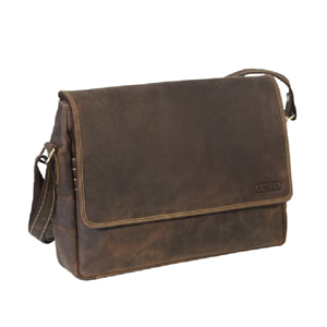 Besace Gibecière Kaszer collection Wyoming en cuir de vachette pleine fleur brut