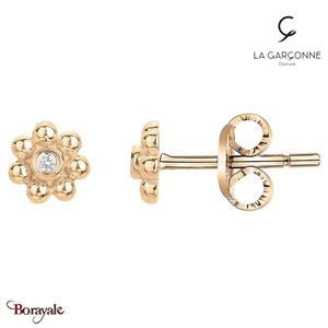 Boucles d'oreilles La Garçonne Diamant La Garçonne Diamant doré champagne 264000