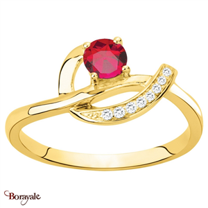 Bague, Gemstar Brand Femme, collection Borayale plaqué Or