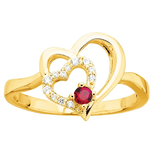 Bague Gemstar Brand, collection : Plaqué OR Femme