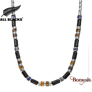 Collier All Blacks bijoux Homme rang de perles Heishi 682423