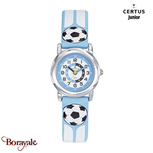 Montre Foot bleu ciel Junior - Enfant, quartz CERTUS