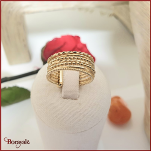 Bague Plaqué Or fin Borayale Collection : Les essentielles Taille : 54